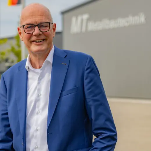 Wolfgang Klußmann an einem Wietzer Unternehmen